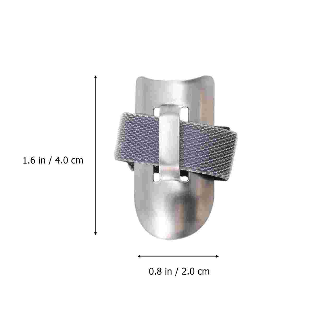 2PCS Adjustable Finger Protector Stainless Steel Finger Nail Guard Kitchen Convenience Tools for Cutting Dicing Peeling Skinning