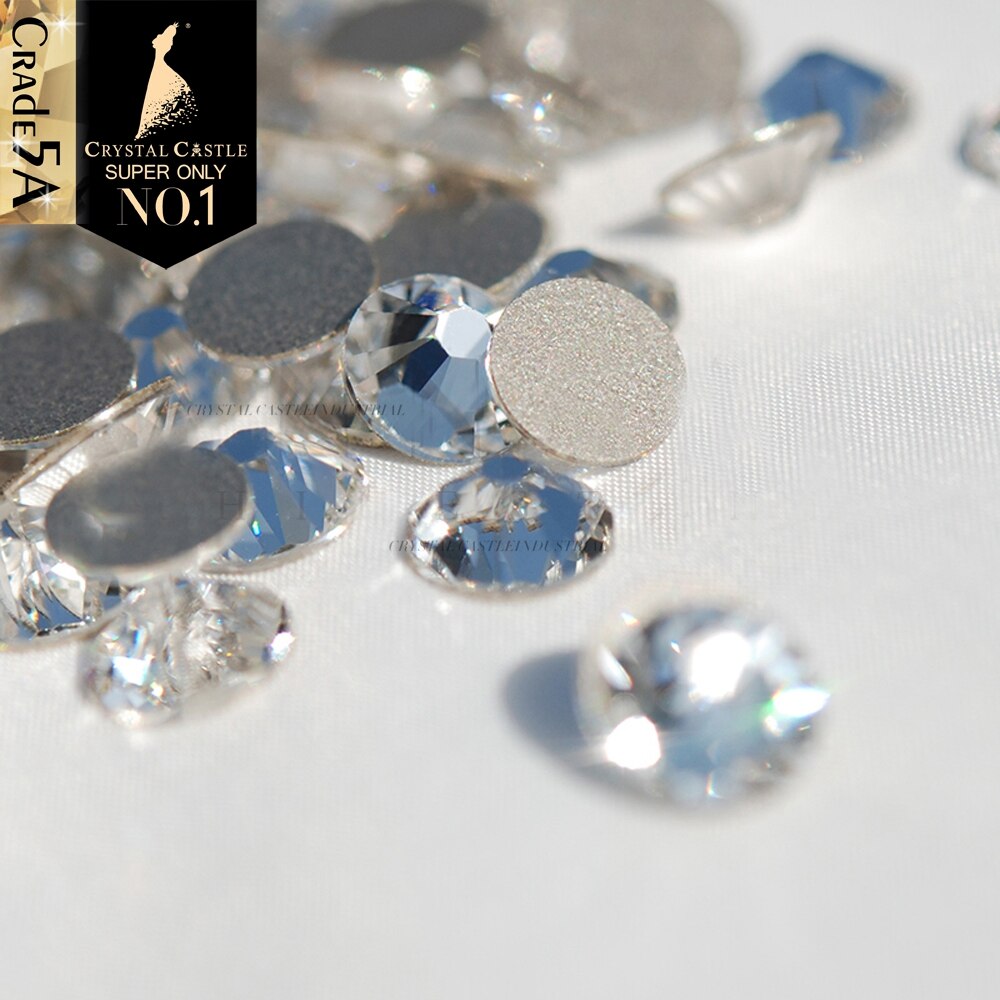 Kristallen kasteel zonder hotfix diy strass steentjes voor nagels 5a strass steentjes en kristallen zelfklevende niet-fix strass steentjes voor knutselwerkjes