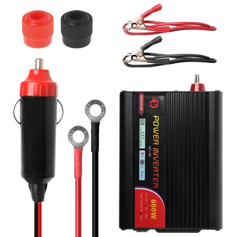 300W/400W/500W/600W Power Inverter Converter DC 12V to 220V AC Cars Inverter with Car Adapter
