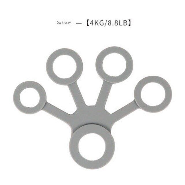 Expansor de mano de silicona de 3-4KG, ensanchador de entrenamiento para dedos, bandas de resistencia para muñeca, ejercicio, Fitness: Oro