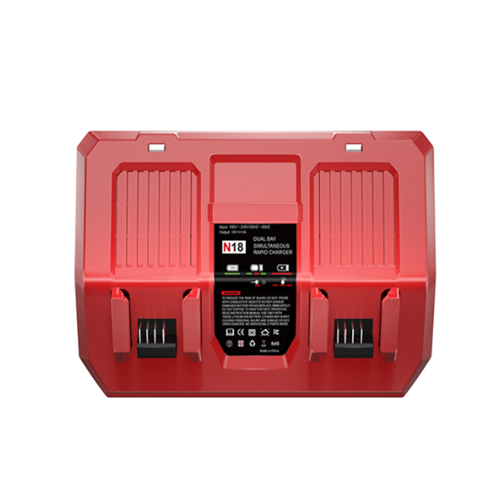 100V-240V Battery Charger For Milwaukee M18 Battery EU AU UK US Plug Charger For Milwaukee 18V Cordless Power Tools