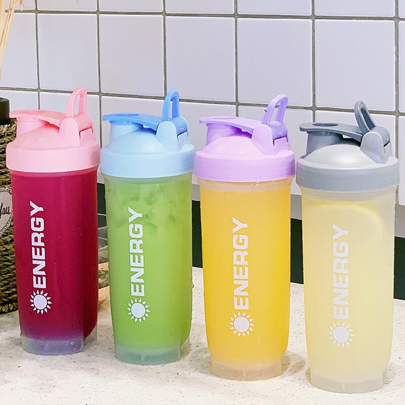 700/500Ml monocouche en plastique tasse Shaker bouteille Shaker protéine Sport Shaker boisson Protain Shaker Sport Shaker bouteille