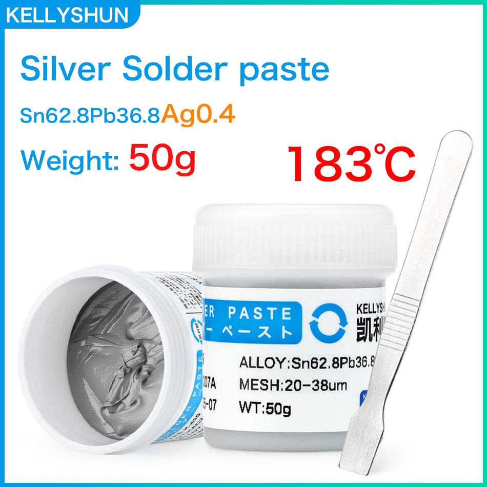 Silver Solder Paste Flux For Soldering BGA SMD PCB Welding Paste Phone Repair Low Melt 183℃
