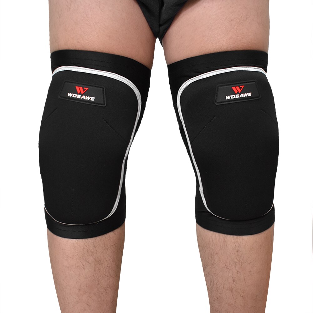 Wosawe Motorfietsen Kniebeschermers Beschermende Kleding Dikke Spons Antislip Knie Brace Guard Skiën Snowboarden Knie Pad Handschoenen: knee pads / XL