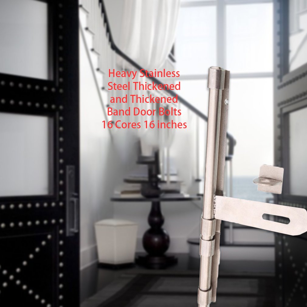 Bold Plate Door Bolt Thickening Anti-theft Lock Electric Welding Door Latch Heavy Stainless Steel Door Bolt