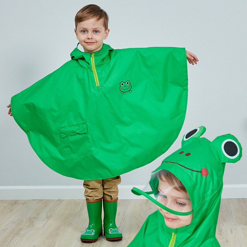 Poncho impermeable para niños y niñas, ropa de lluvia tipo capa, impermeable, de animales, Poncho