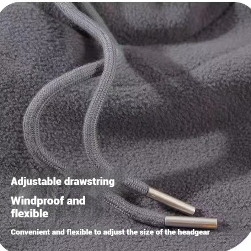 Vintervarm lue med maske og halsvarmer 3- -i- -1 vindtett balaklava for menn og kvinner, sykkelbeskyttelse mot kaldt vær