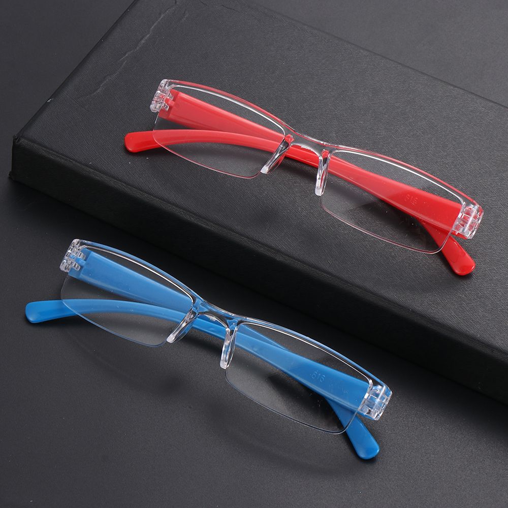 1PC occhiali da lettura unisex donna uomo anziani la moda PC portafoto occhiali da vista presbiti portatili cura della visione ad alta definizione + 1.0 ~ + 4.0