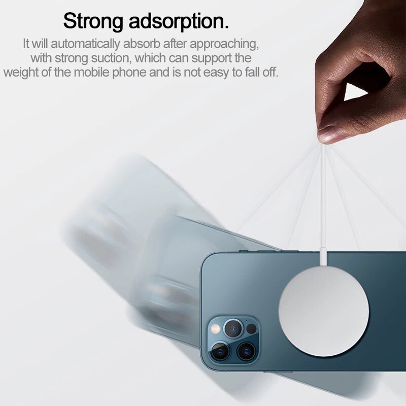 Chargeur magnétique sans fil 15W, coussinet de charge rapide à Induction, pour IPhone 12, 12Pro, 12 ProMax, Samsung, Xiaomi