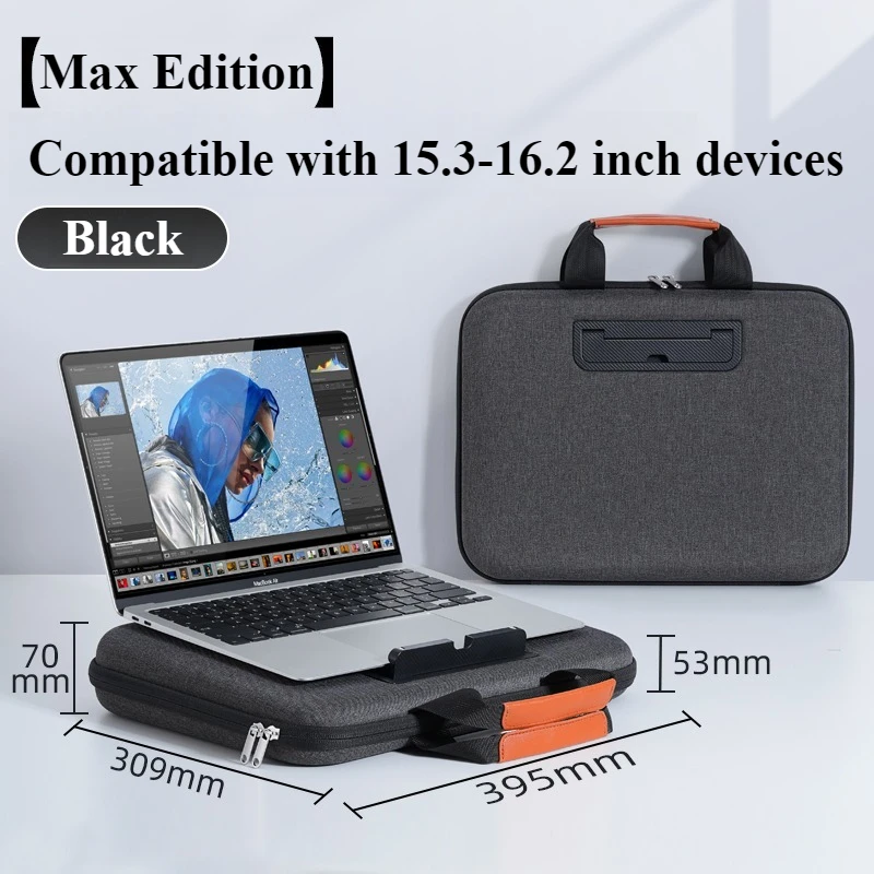 Funda Maletín EARY para Portátil 13.3-16.2" MacBook Pro/Air - Maletín Duradero de Poliéster: Cobre