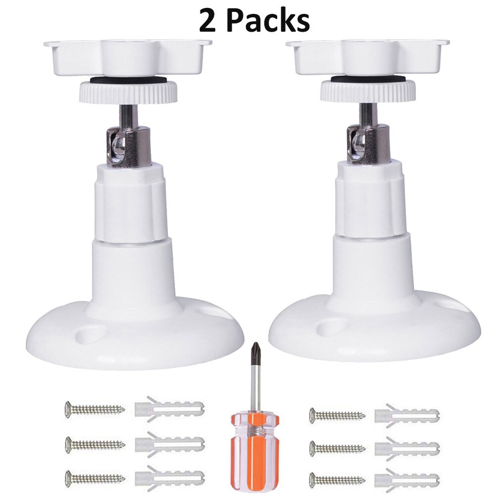 YI Camera Mount, wall Mount Houder voor YI Dome Camera & YI Cloud Thuis Camera met Schroevendraaier 360 Graden Draaibare Montagebeugel: 2 Packs