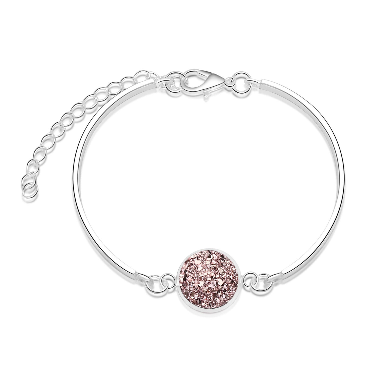Ronde Druzy Drusy Armband Faux Hars Druse Stone Verstelbare Touw Koord Armband Sieraden voor Vrouwen/Vriendin: 26