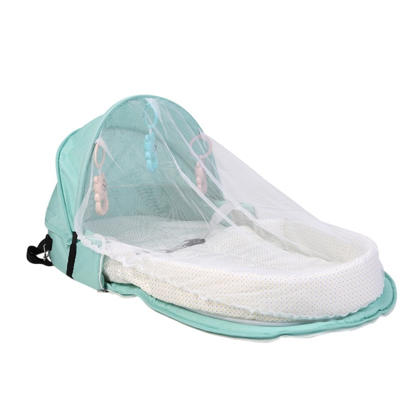 Baby rejse seng solbeskyttelse myggenet åndbart baby baby seng