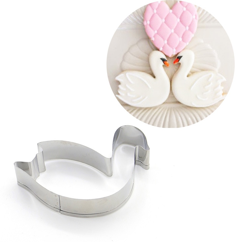 Swan Flamingo Opmerking Symbool Cookie Cutters Koken Tools Fondant Biscuit Paste Mold Cake Decorating Hars Suiker Snoep