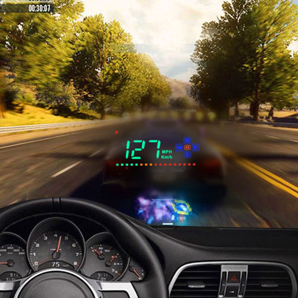 3.5 Inch Auto Hud Head-Up Display Led Snelheidsmet... – Vicedeal