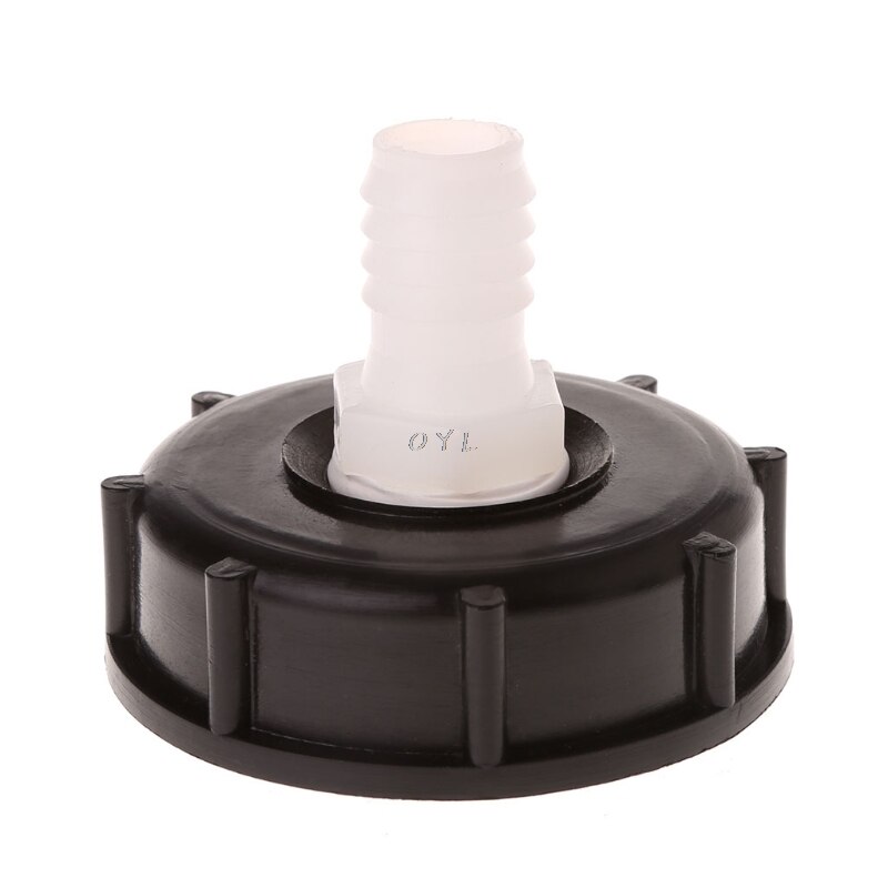 Hign ibc tote tank food grade drain adapter 2.36 "grov tråd  to 16mm slangkranventil