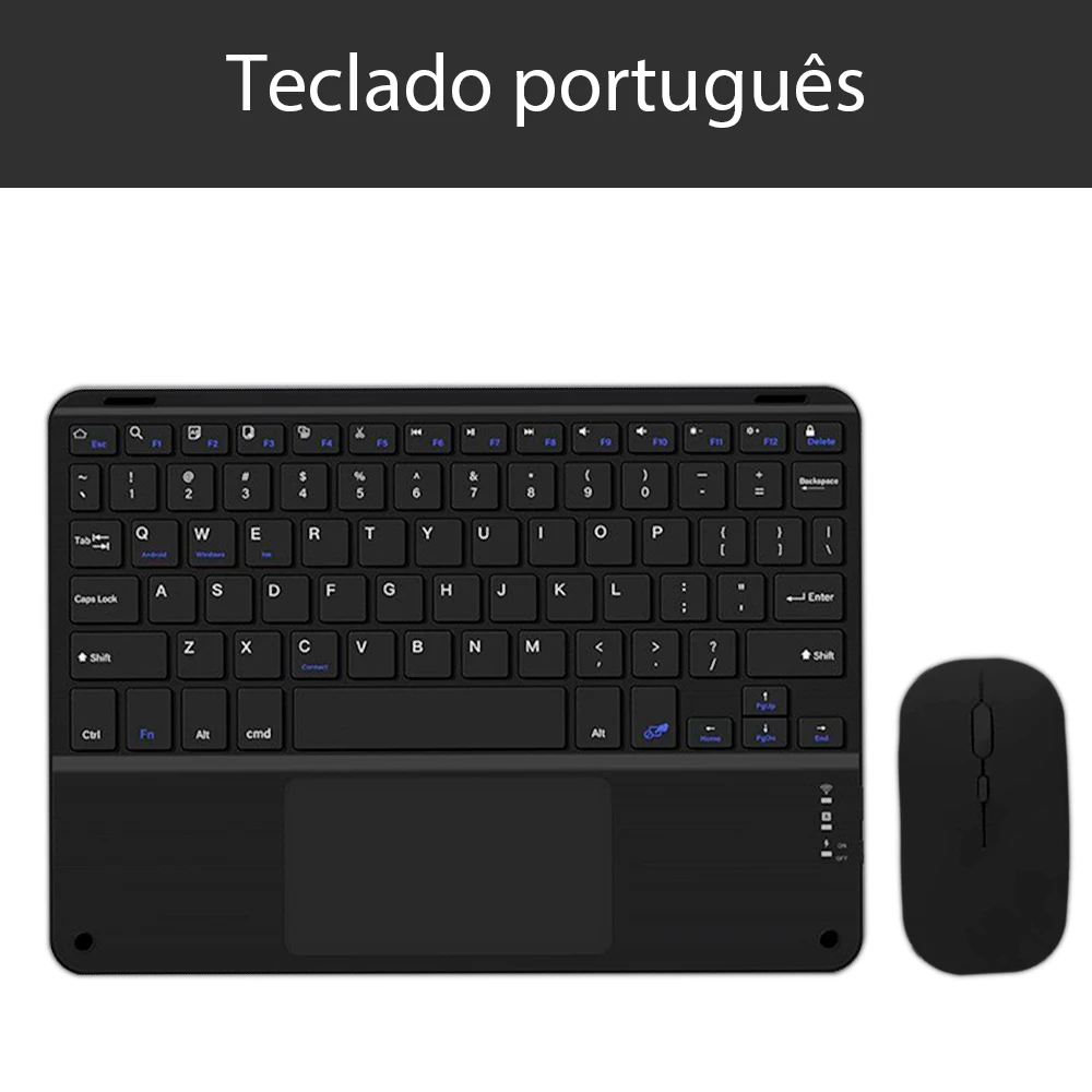 Bluetooth Wireless Keyboard General Android IOS Windows Keyboard and Mouse Extra Long Standby IPad 11th 10 Inch Tablet Keyboard: PURPLE