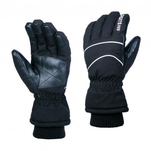 Waterdichte winter warme handschoenen sneeuw ski handschoenen snowboard handschoenen motorrijden outdoor wintersport touchscreen handschoenen: Zwart / Xl