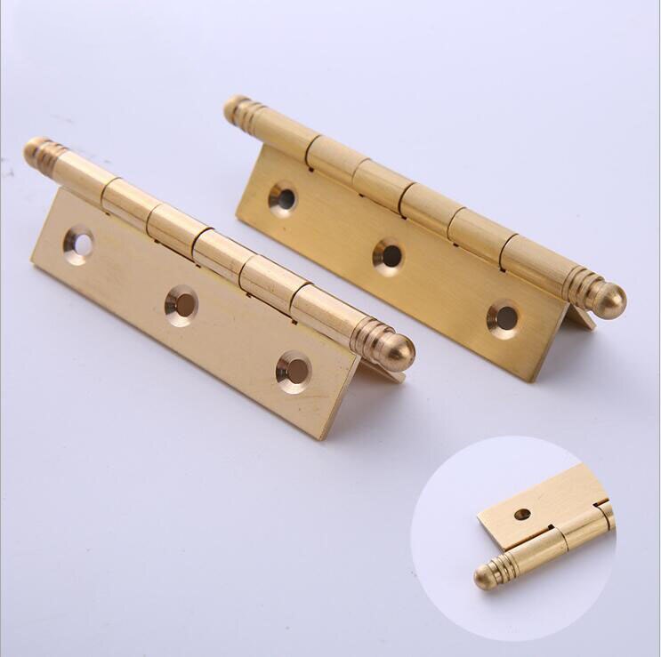 Crown Head Full Copper Hinge 2 Inch 2.5 Inch 3 Inch Thickened Brass Hinge Point Copper Hinge