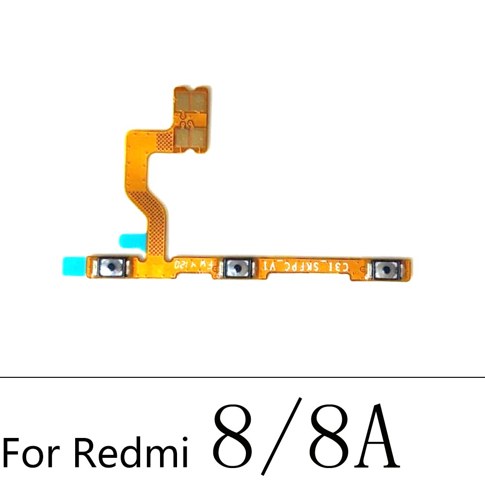 10 sztuk/partia, przycisk włączania i wyłączania boczny przycisk Flex Cable dla Xiaomi Redmi 6 6A 7 7A 8 8A 9 9A uwaga 6 7 8 8T 9 9S 10 Pro 5G: Redmi 8 8A