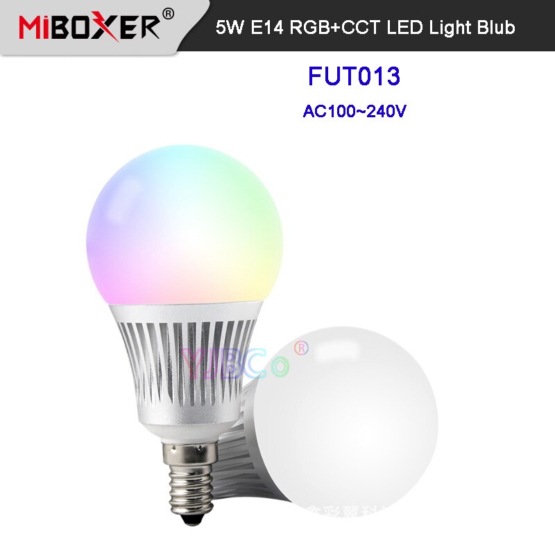 Miboxer 5W E14 Rgb + Cct Led Licht Blub FUT013 AC110 220V 2.4G Wifi Afstandsbediening Smart led Lamp