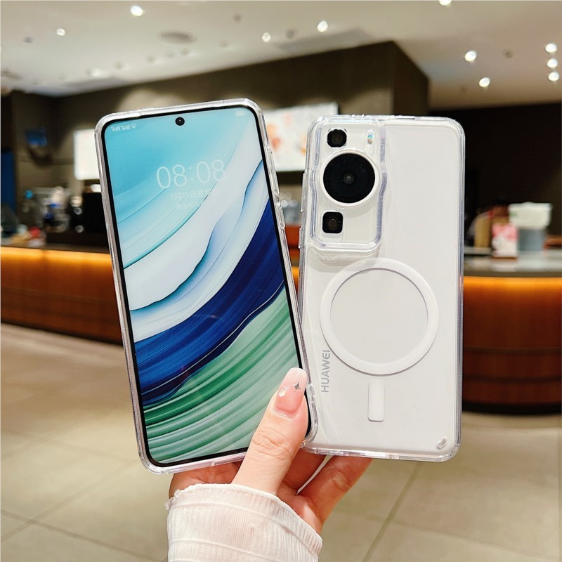 Trasparente per Magsafe Custodia per Xiaomi Mi 15 14 13 pro ultra 13T 14T Redmi Nota 13 14 4G 5G coperchio rigida antiurto magnetica