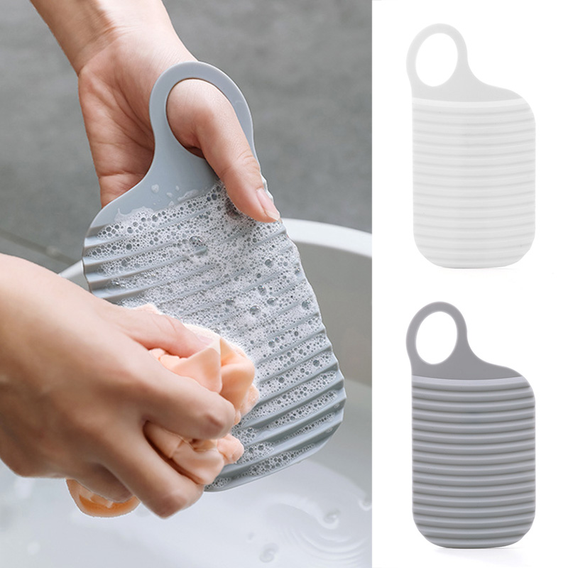 Travel Portable Thicken Mini Washboard Non Slip Laundry Accessories Board Washing Children's Clothes Socks Cleaning Tools
