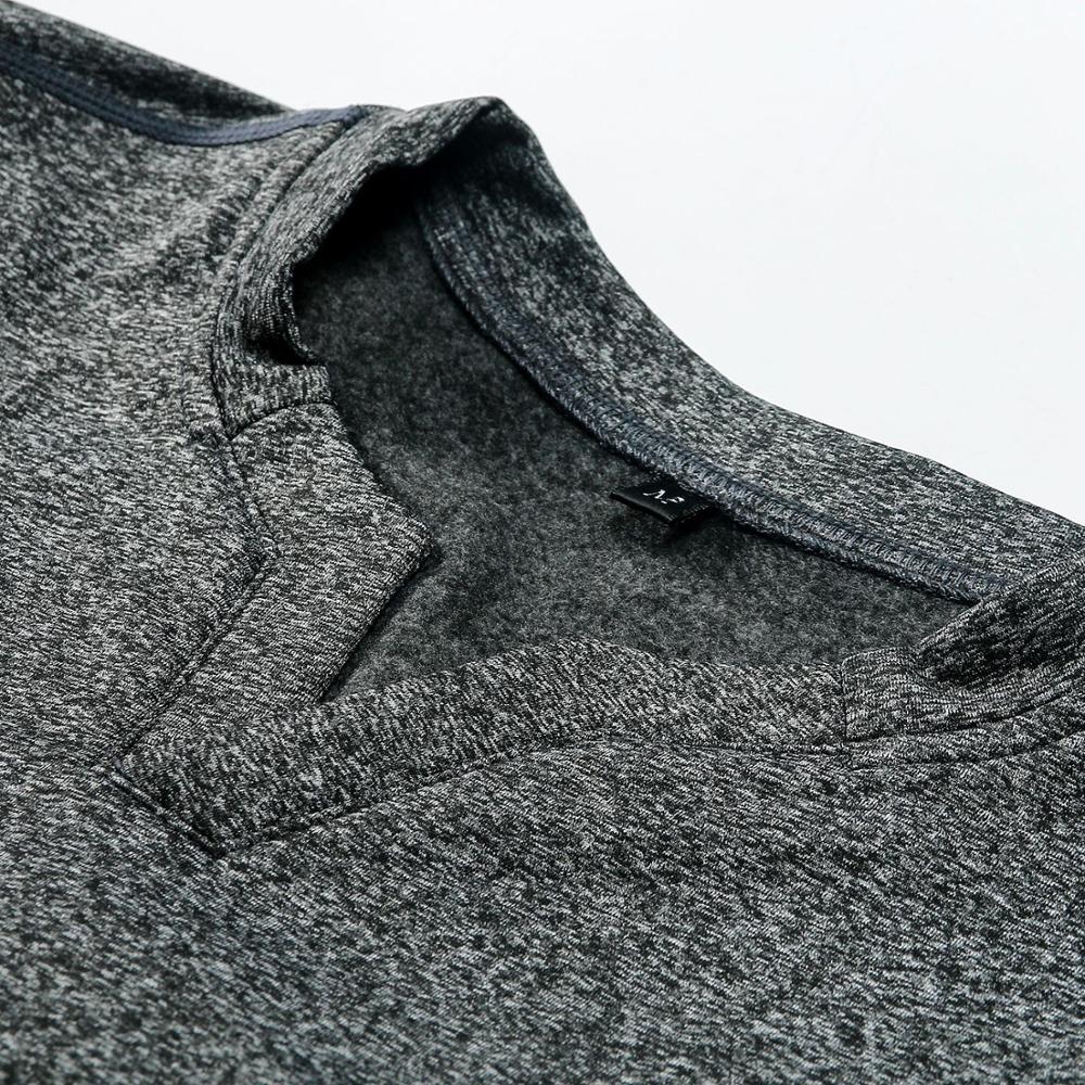 Winter Herfst Skiën Thermisch Ondergoed Fietsen v-hals Lange Mouw Fitness Pak Mannen Dikker Fleece XINTOWN mannen Ski Warmer set