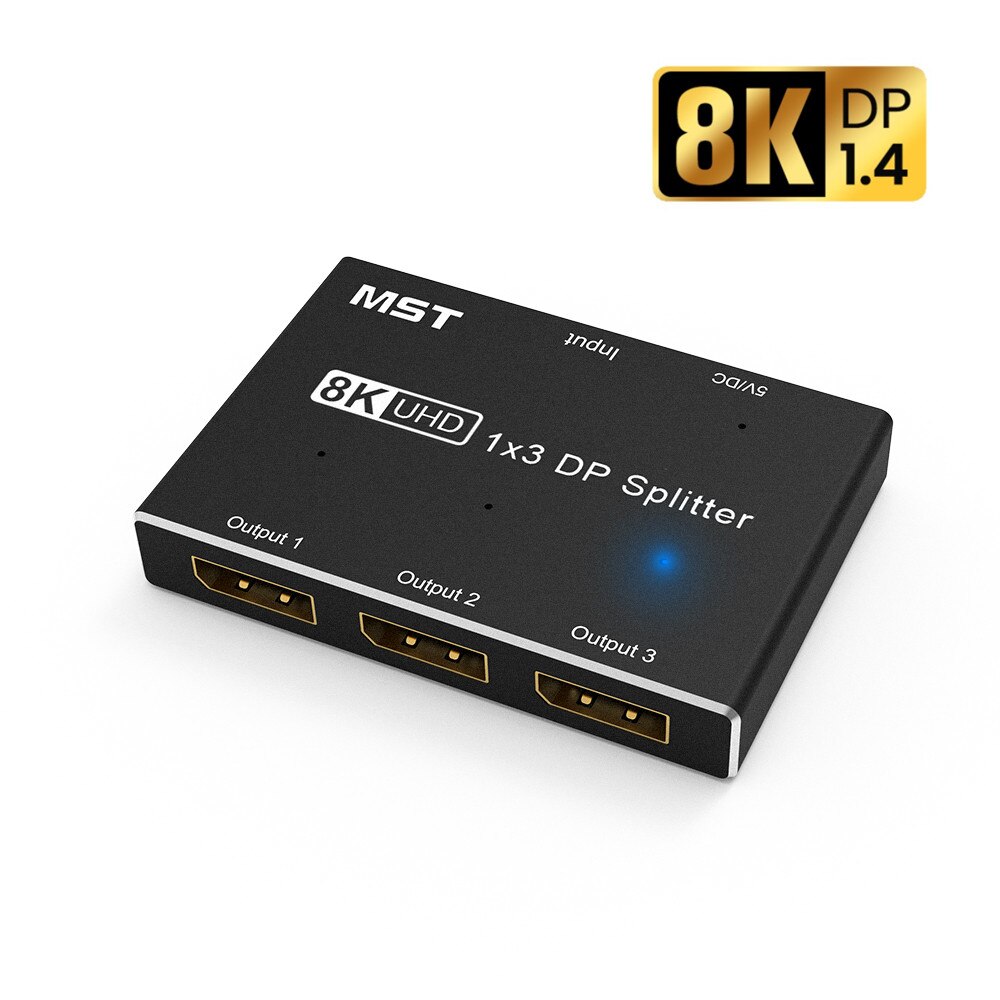 8K Displayport Splitter 1 In 3 Uit 8K @ 30Hz 4K @ ... – Vicedeal