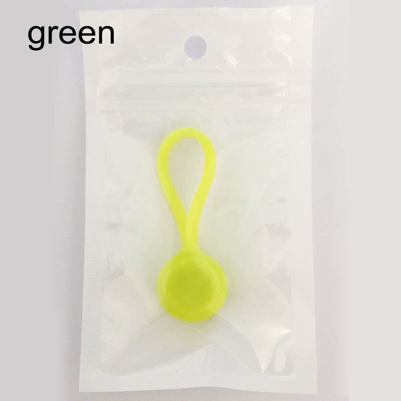 Multifunktions Kopfhörer Kabel Wickler Kabel Halfter Magnet Spule Wickler Naben Silikon 1Stck Headset Typ Kabel Draht Veranstalter: Grün