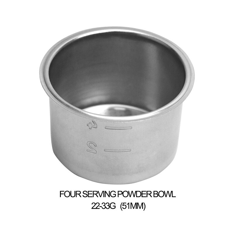 Semi-Automatic Coffee Machine Stainless Steel Single And Double Serving Powder Cup Brewing Head Filter Bottomless Handle Filter