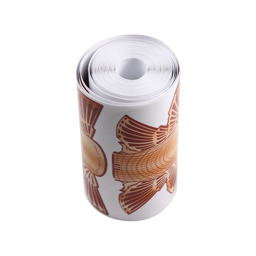 20/50/100Pcs Orange Butterfly Nail Form for Extension Gel Tips Builder Form Guide For Nail Extension Nail Art Tool