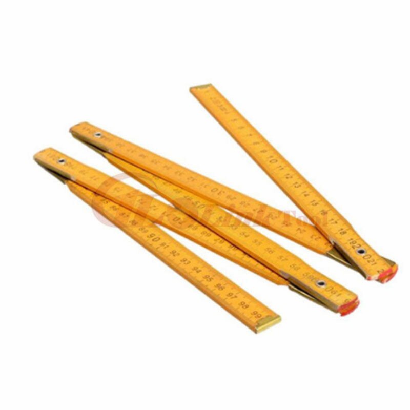 1pcs Measuring Tools 200cm Wooden Yard Stick Folding Ruler Wood Carpenter Metric Portable Carpenter Wooden Folding Ruler 100cm