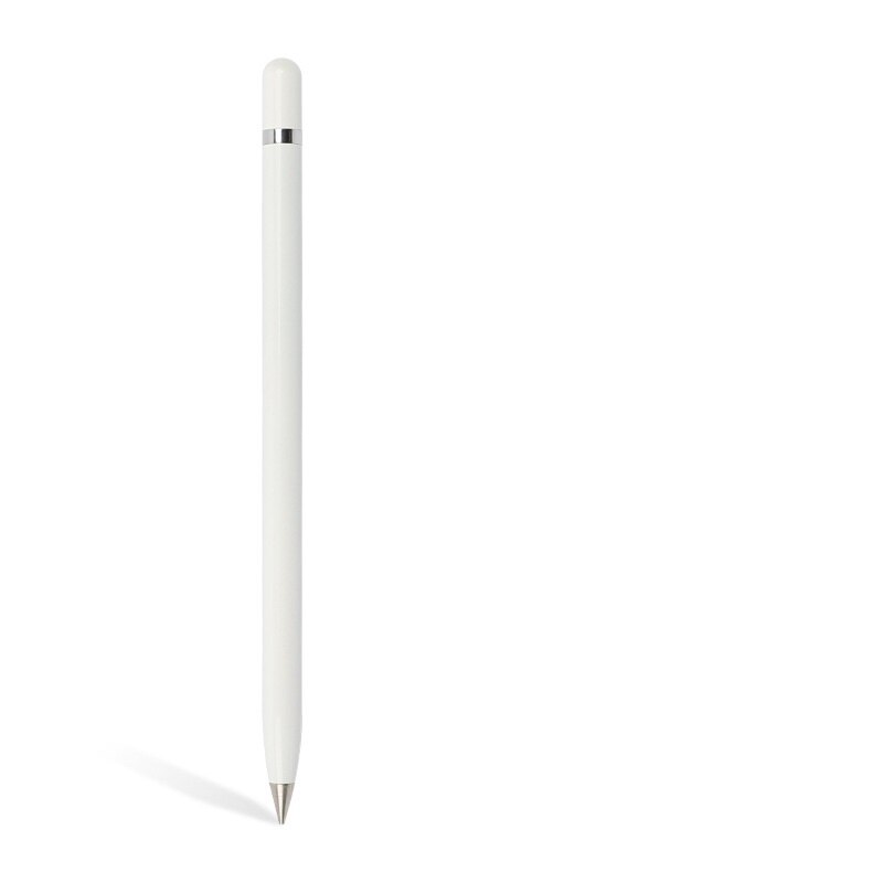 Pióro bez atramentu, wieczny ołówek, nieskończone pisanie metalowe kulkowe długopisy, kolor zbliżony robić ołówek HB: biały