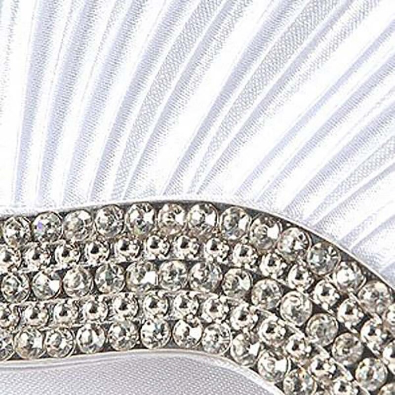 Dames handtas avond clutch portemonnee stof frans brood satijn franse tas
