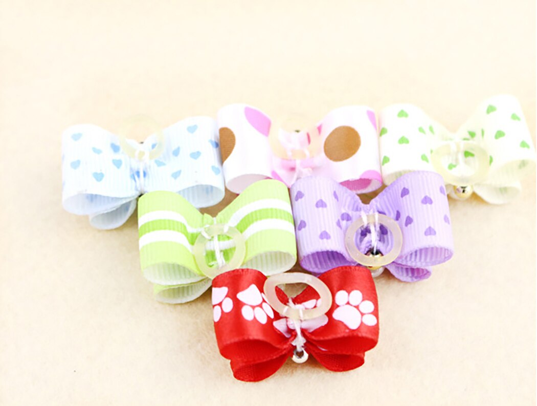 Lazos para perros pequeños, accesorios para el cuidado del cabello para cachorros, suministros para mascotas, bandas para el pelo, lazos de mesa Yorkshire, honden strikjes