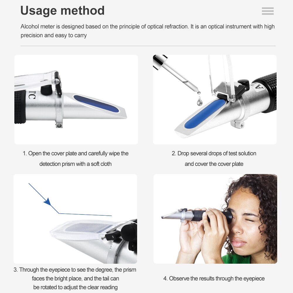 Hand Held Optical 4-in-1 Freezing Refractometer Concentration of Urea with ATC for Car Manufacturers Large Fleet 48% Off