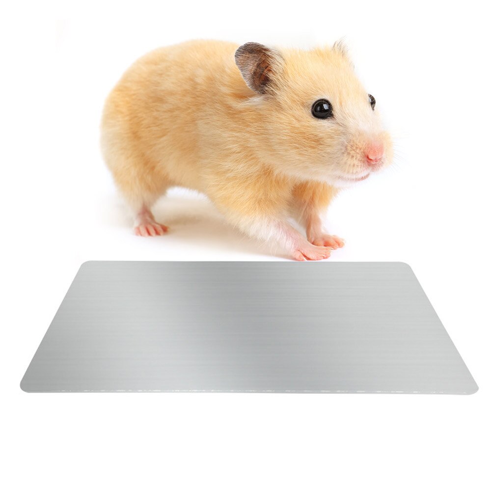 S/m/l aluminium zomerkoelplaat voor kleine dieren, voor het koelen van huisdieren, hamsters en konijnen, aluminiumlegering: M