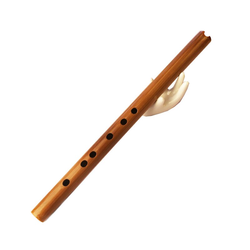 Flauta vertical de bambú amargado chino, instrumento musical corto xiao, 6 agujeros, estilo suramericano, genna, 1 ud.