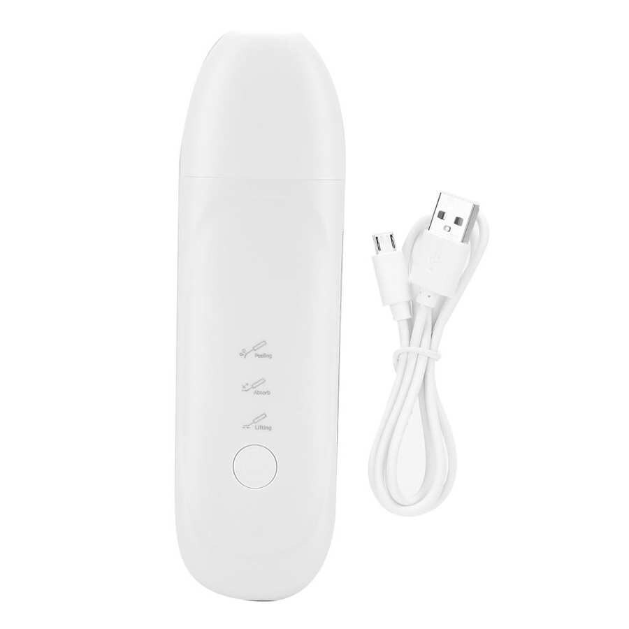 Ultrasonisk hudforyngelse maskin akne hudorm fjerning ansikt pore rengjøring hud skrubber