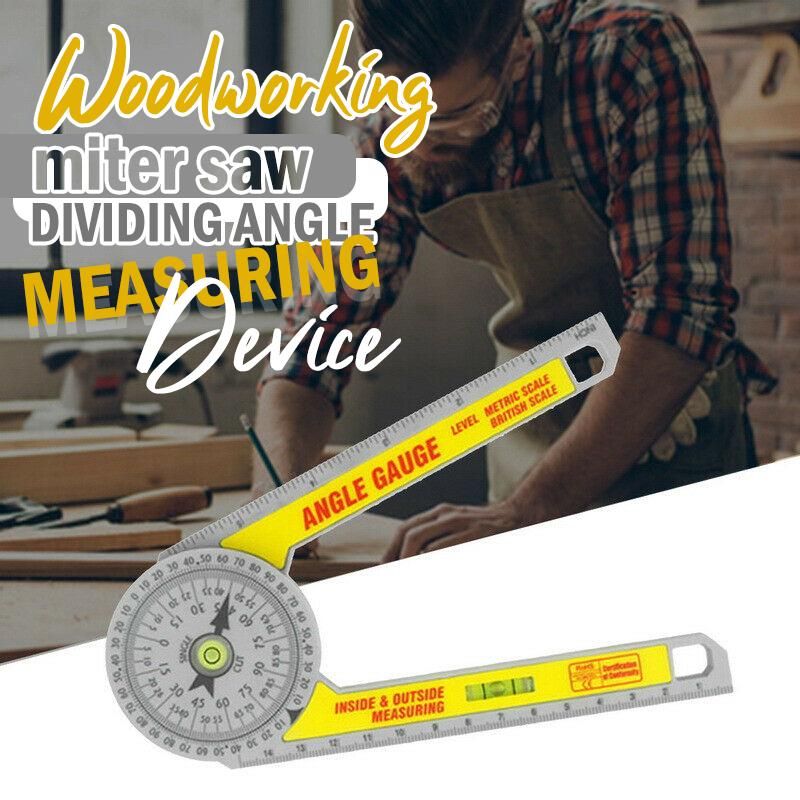 Engineering Pro Miter Saw Protractor Angle Finder Rule Degree Measurement Ruler