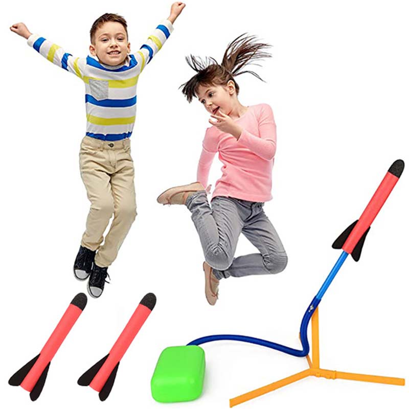 Lance-fusée en mousse pour enfants, pompe à Air, jouet de Sport d'intérieur et d'extérieur, modèle de fusée Pop-Up