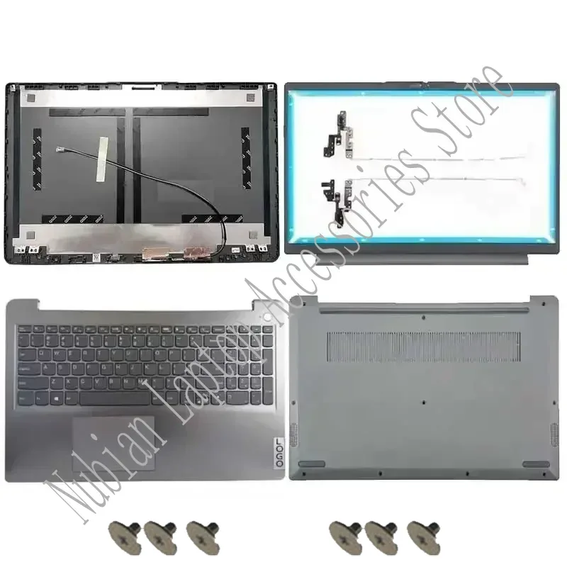 For Lenovo IdeaPad 3 15ADA6 15ITL6 15ALC6 Laptop LCD Back Cover Front Bezel Palmrest Bottom Case Keyboard Hinges