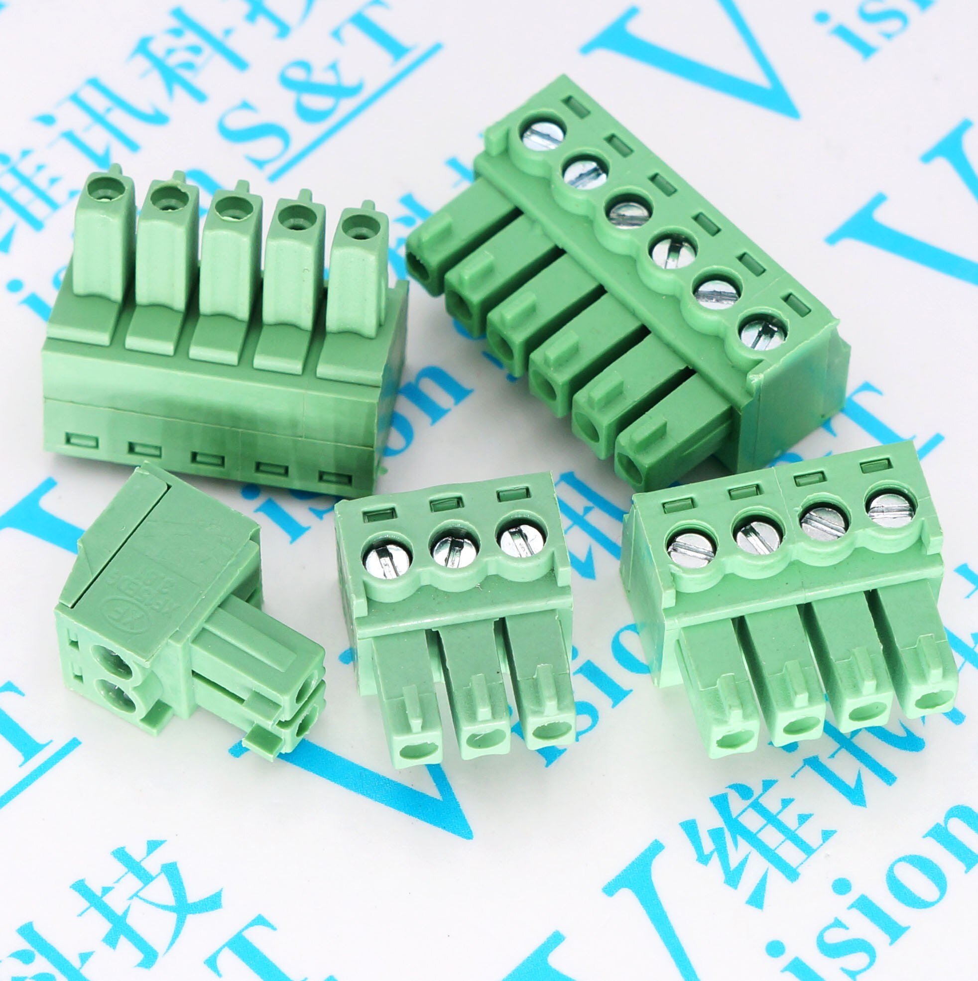 2EDGK-3.81 2/3/4/5/6/7/8/9/10/11/12Pin Straight Terminal Plug Type 300V 8A 15EDG 3.81mm Pcb Screw Terminal Block