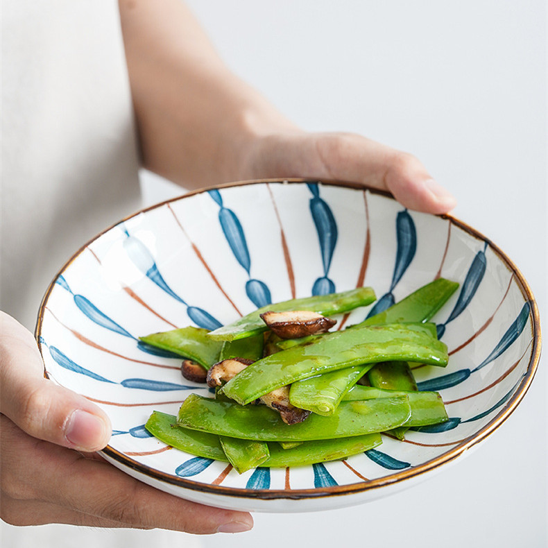 Dinner Plates Full Set Ceramic Dinnerware Nordic Art Dinner Plates Christmas Conjunto De Pratos Tableware AB50PZ