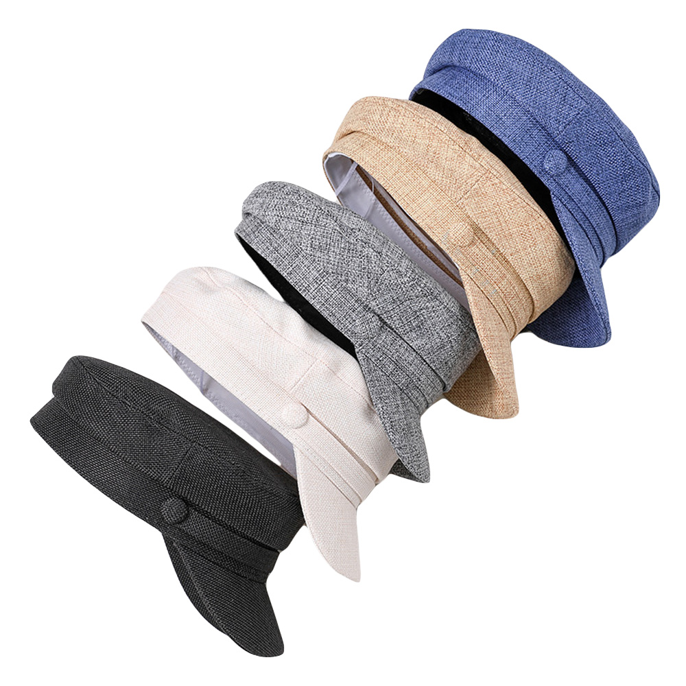 Dames gavboy visière casquettes décontracté octogonale casquette classique couleur unie chapeau plat