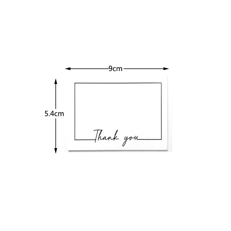 10pcs/lot Retro invitation Card White Writing Letter Pad Note Cards Birthday Greeting 9 Patterns Party Decoration: Thank you S