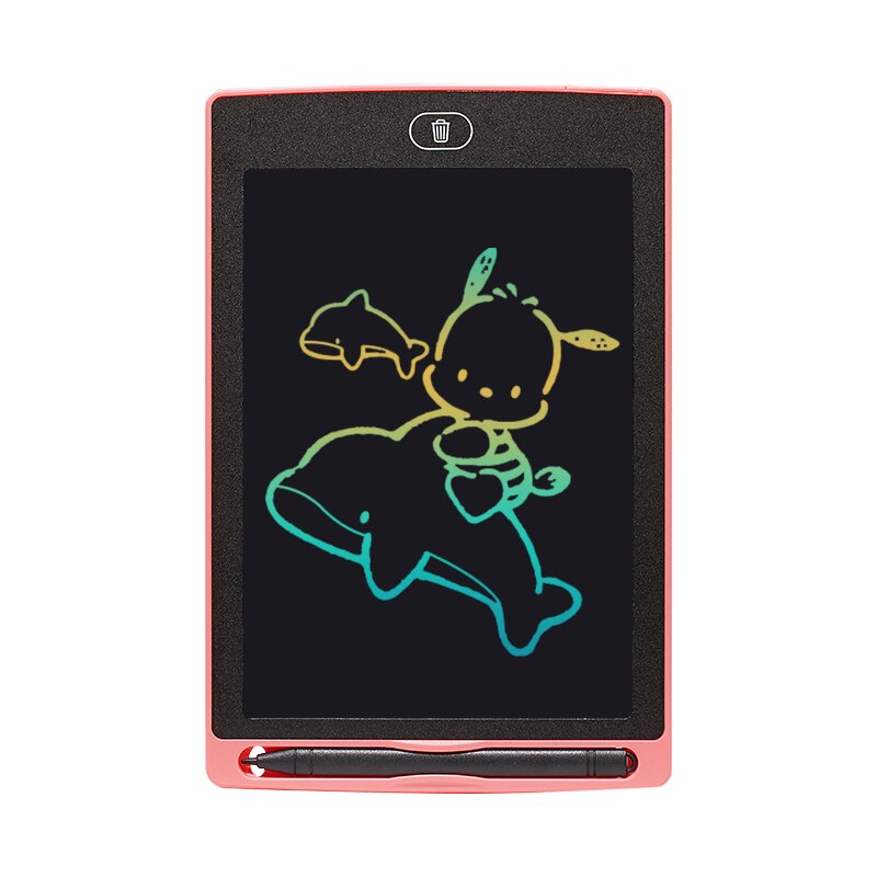 12 inch Digital Writing Tablet LCD Screen Electronic Drawing Tablet Children Writing Drawing Board: 8.5 Inch -Color-Pink