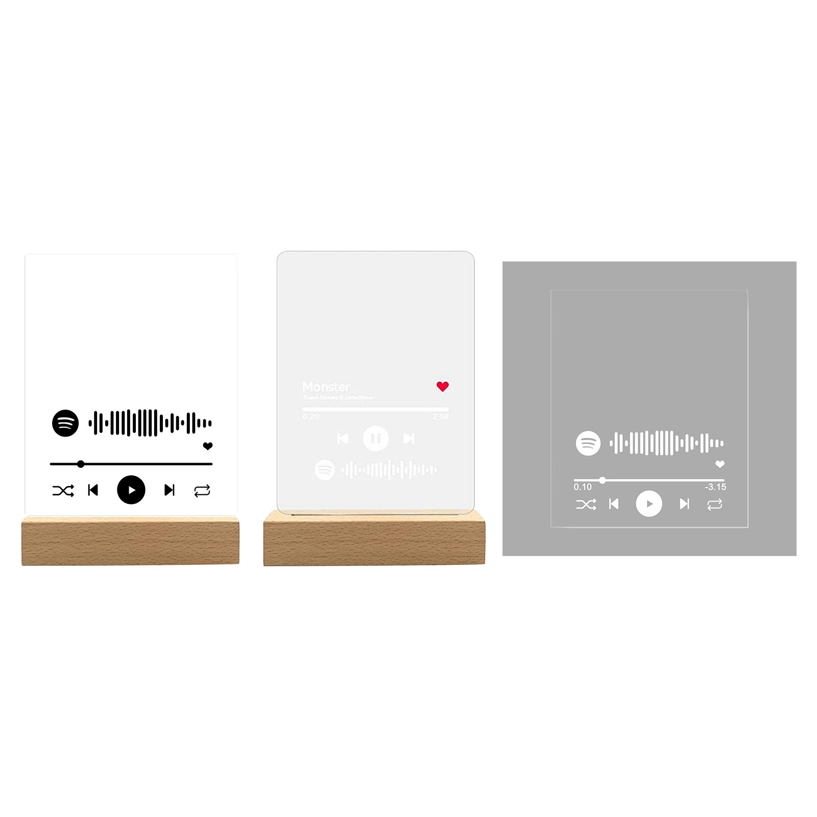 Acrylic Music Song Cover Photo Album Decoration Plaque Anniversary Valentine's Day