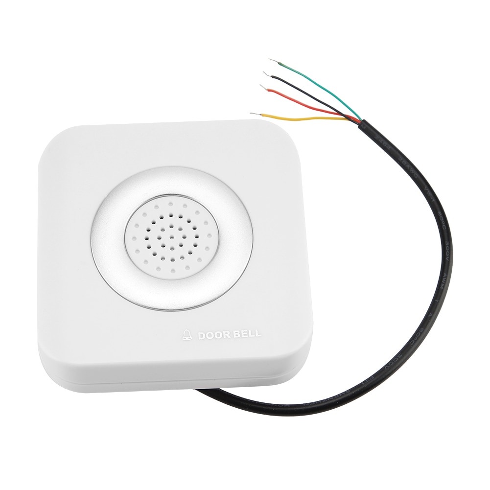 DC 12V Wired Doorbell Door Bell Chime For Home Office Access Control System Home Intercom Security Accessories White